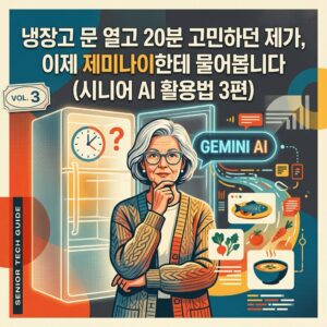 ai thumbnail poster 냉장고 문 열고 20분 고민하던 제가 이제 제미나이한테 물어봅니다 시니어 AI 활용법 3편 1789955976